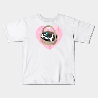 Panda in a Basket Kids T-Shirt